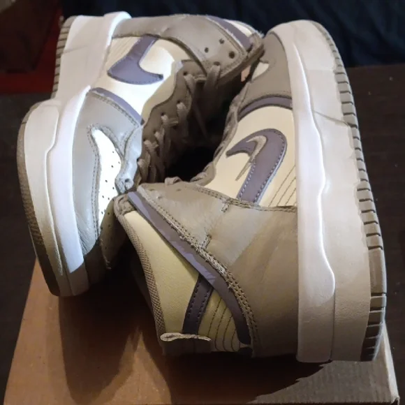 Nike Dunk High Up Iron Purple Womens 7.5 EUC - Picture 8 of 9